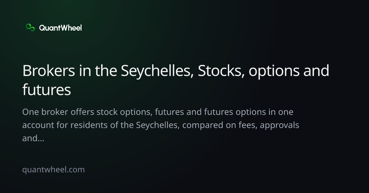 The share card of Options brokers in the Seychelles with options and futures in one account