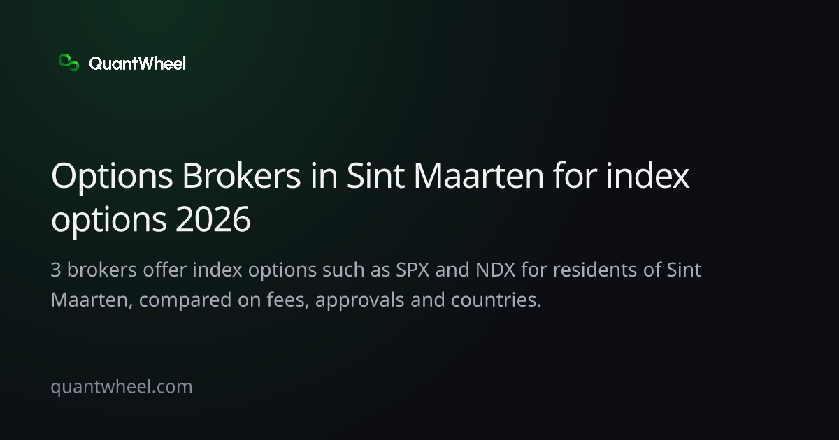 The share card of Options brokers in Sint Maarten for index options