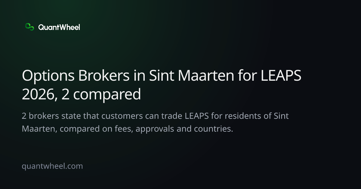 The share card of Options brokers in Sint Maarten for LEAPS
