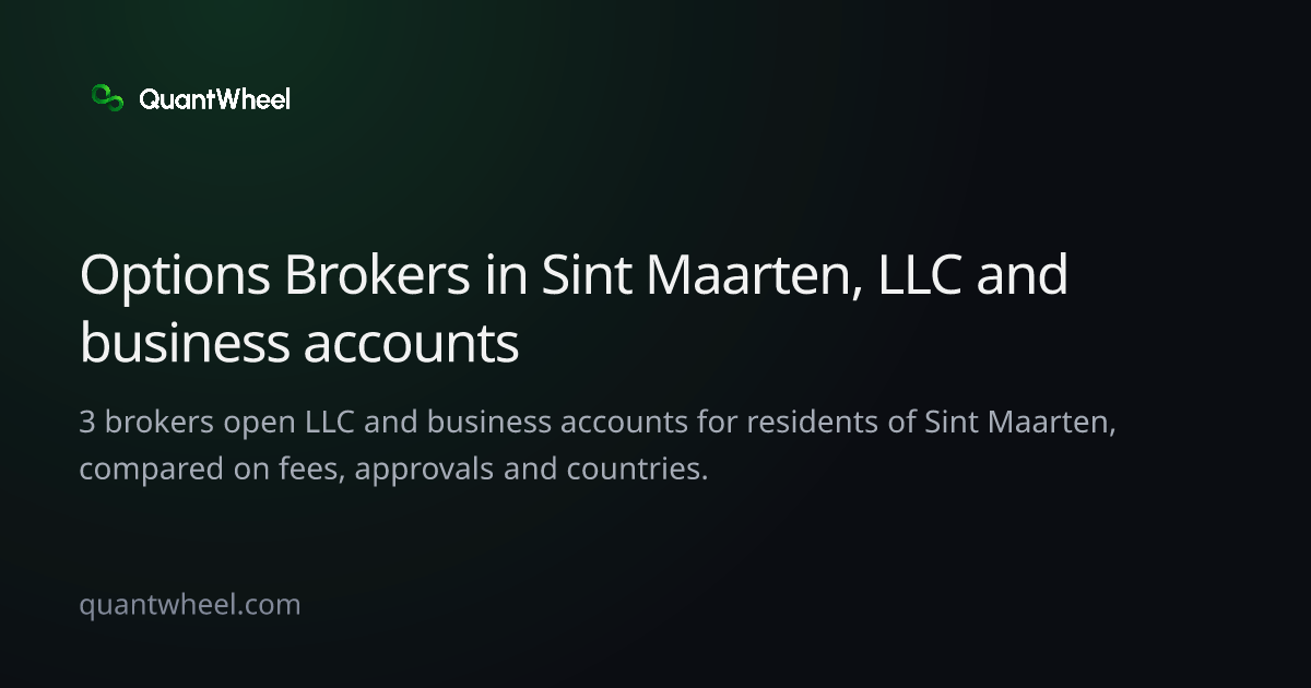 The share card of Options brokers in Sint Maarten for LLC and business accounts