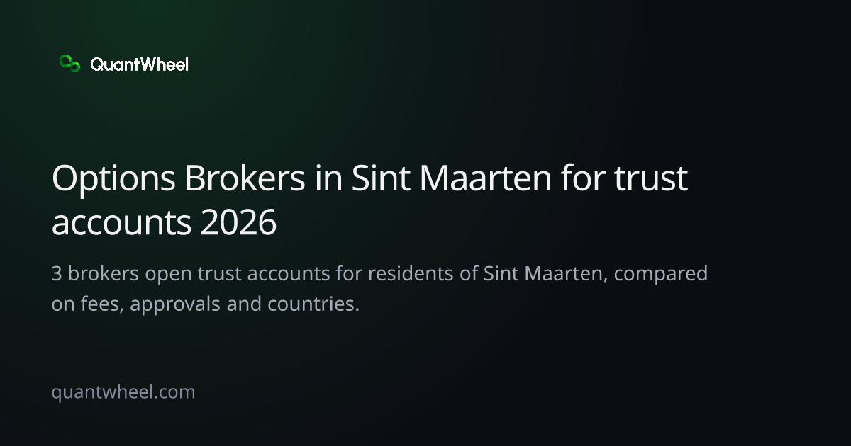The share card of Options brokers in Sint Maarten for trust accounts