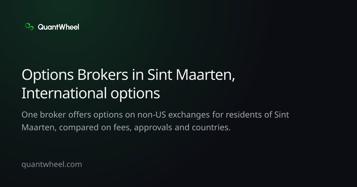 The share card of Options brokers in Sint Maarten with options on non-US exchanges