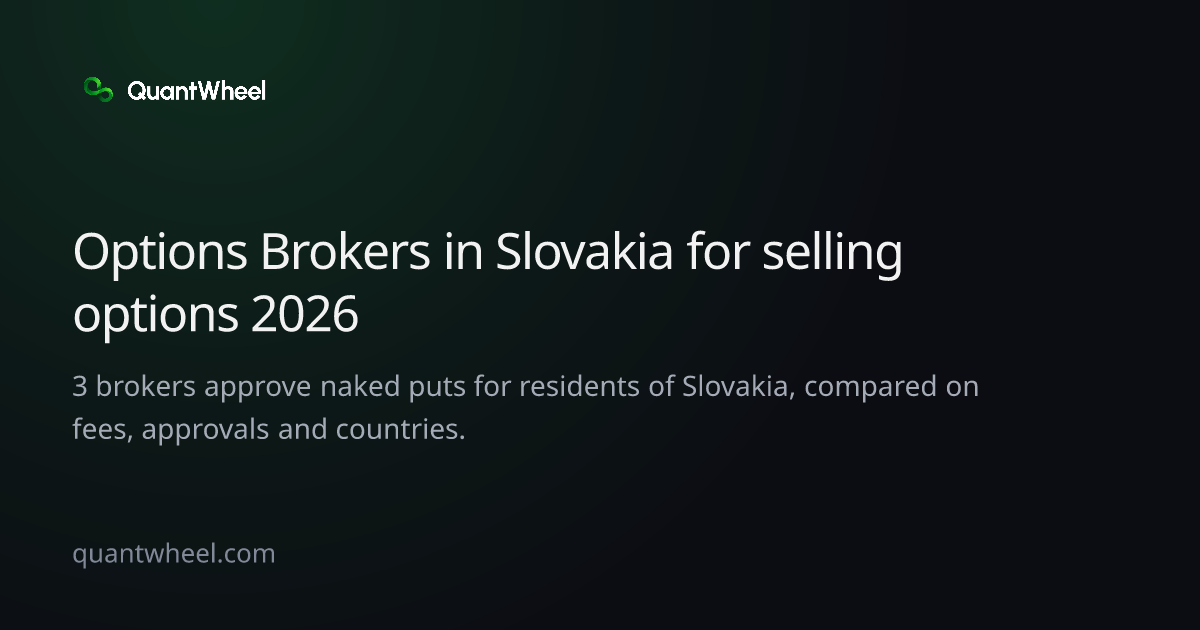 The share card of Options brokers in Slovakia for selling options