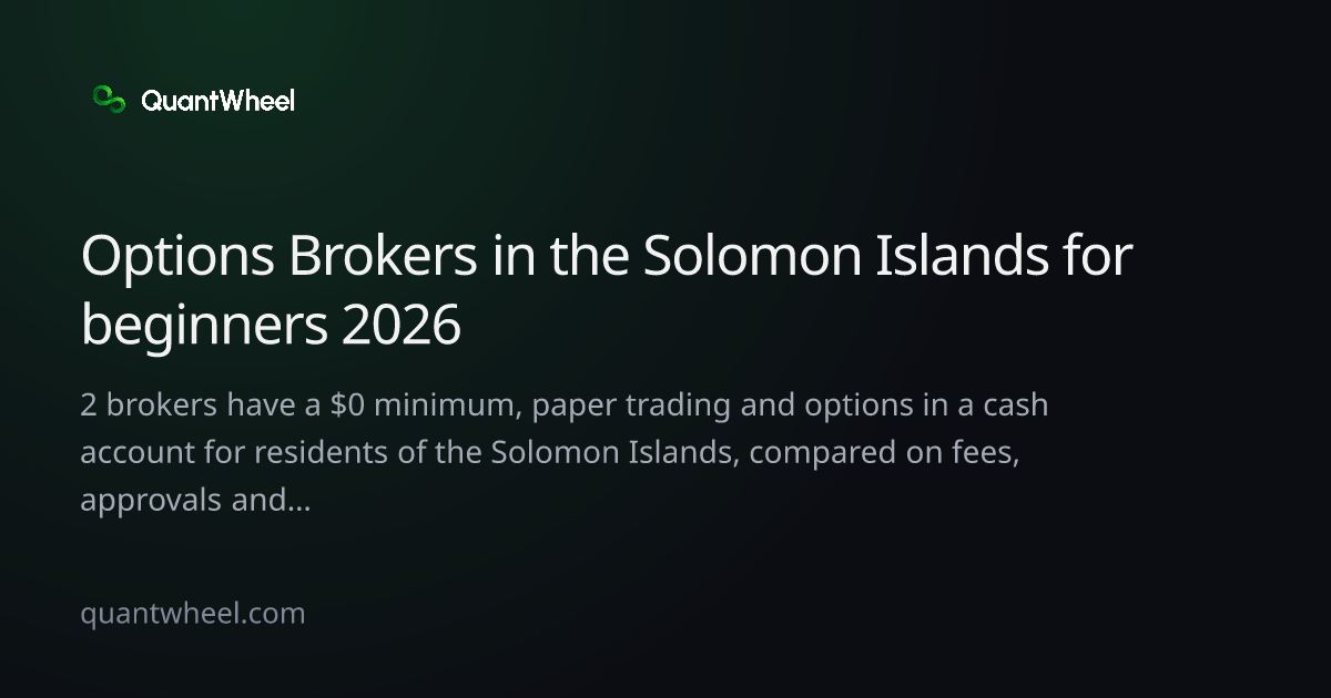 The share card of Options brokers in the Solomon Islands for beginners