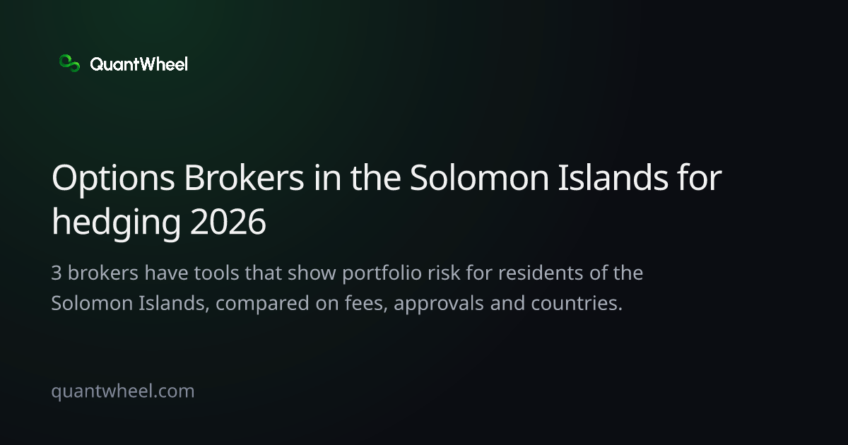 The share card of Options brokers in the Solomon Islands for hedging