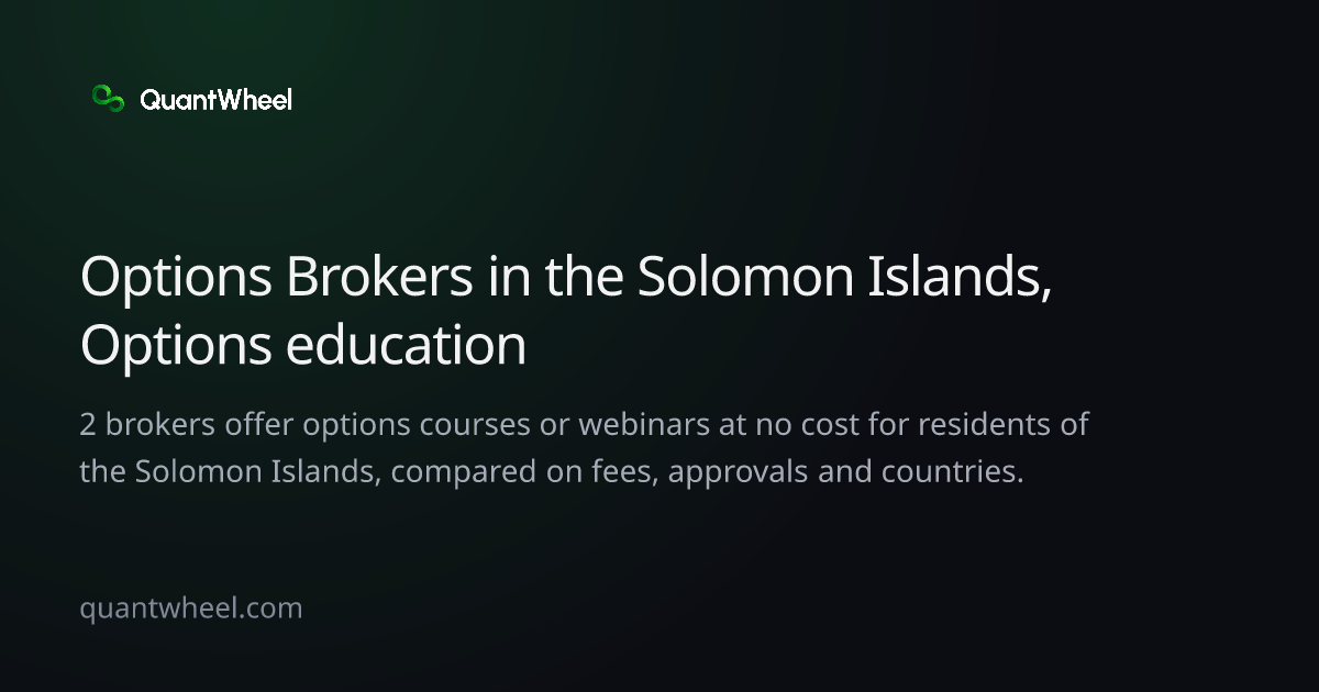 The share card of Options brokers in the Solomon Islands with options education