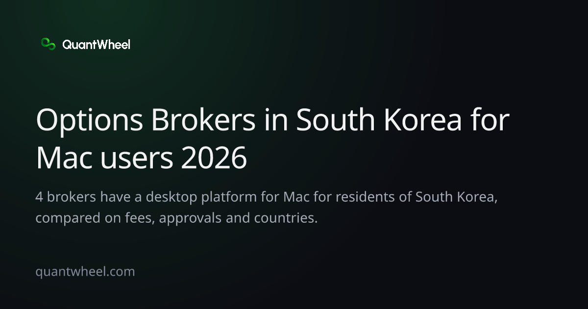 The share card of Options brokers in South Korea for Mac users