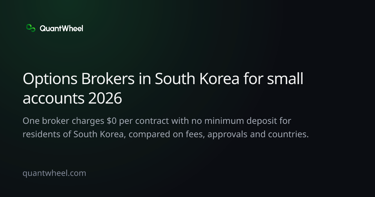 The share card of Options brokers in South Korea for small accounts