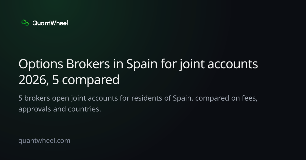 The share card of Options brokers in Spain for joint accounts