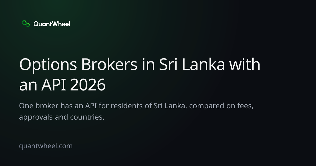 The share card of Options brokers in Sri Lanka with an API