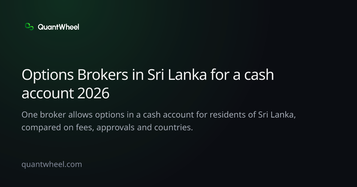 The share card of Options brokers in Sri Lanka for a cash account