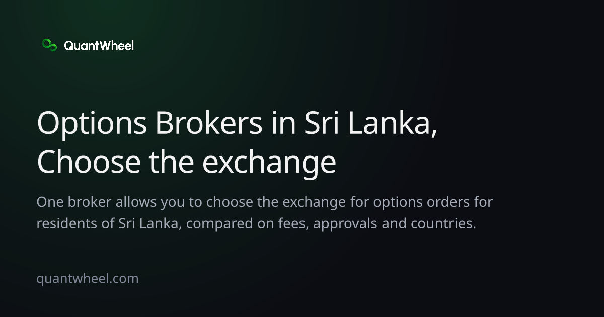 The share card of Options brokers in Sri Lanka that let you choose the exchange