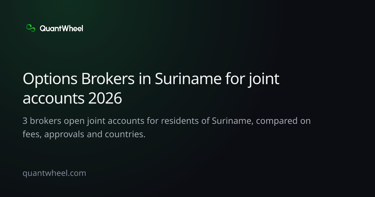 The share card of Options brokers in Suriname for joint accounts