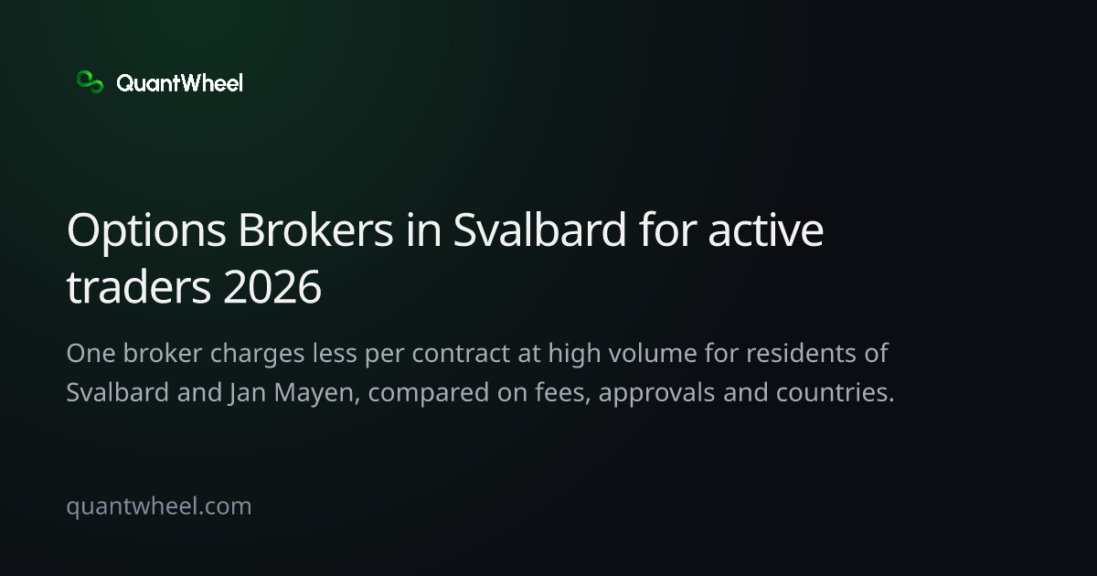 The share card of Options brokers in Svalbard and Jan Mayen for active traders