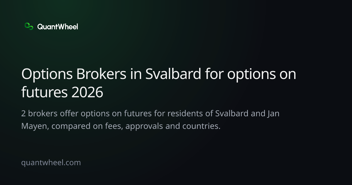 The share card of Options brokers in Svalbard and Jan Mayen for options on futures