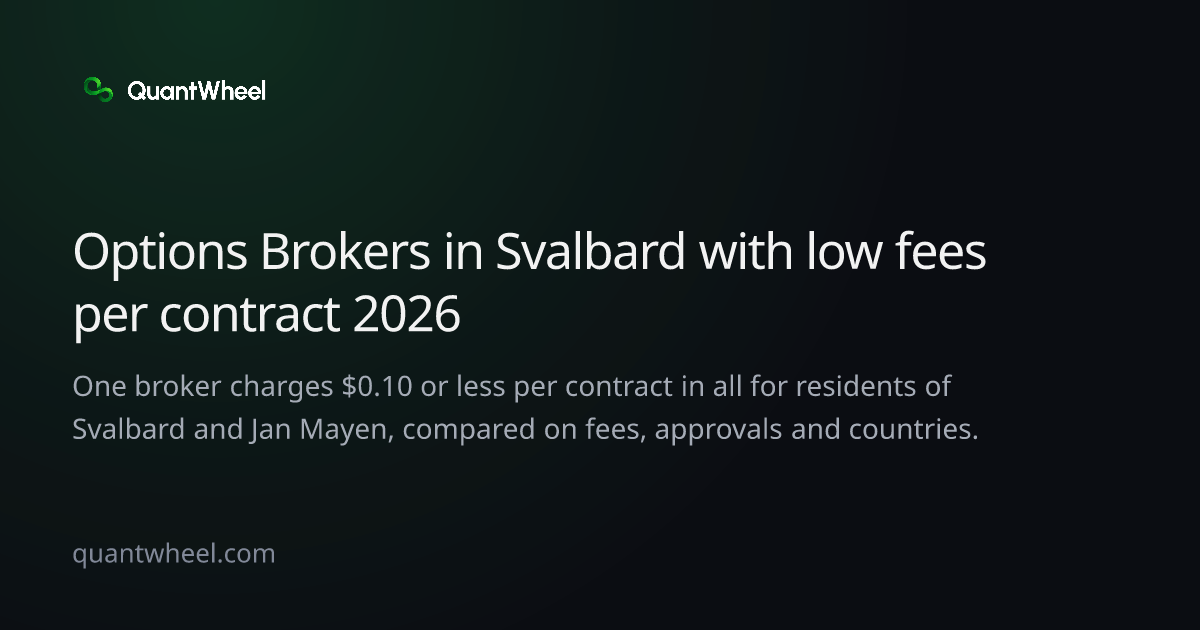 The share card of Options brokers in Svalbard and Jan Mayen with low fees per contract