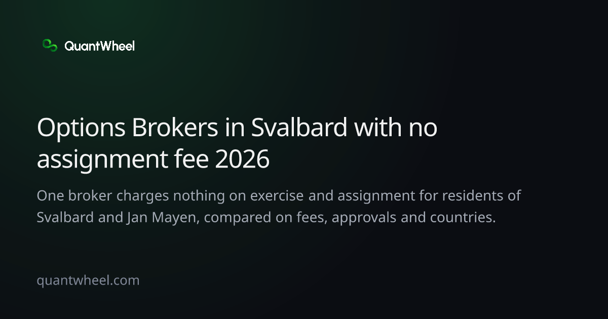 The share card of Options brokers in Svalbard and Jan Mayen with no assignment fee