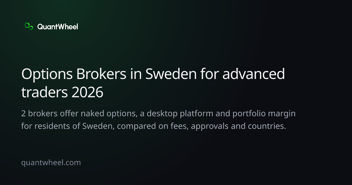 The share card of Options brokers in Sweden for advanced traders