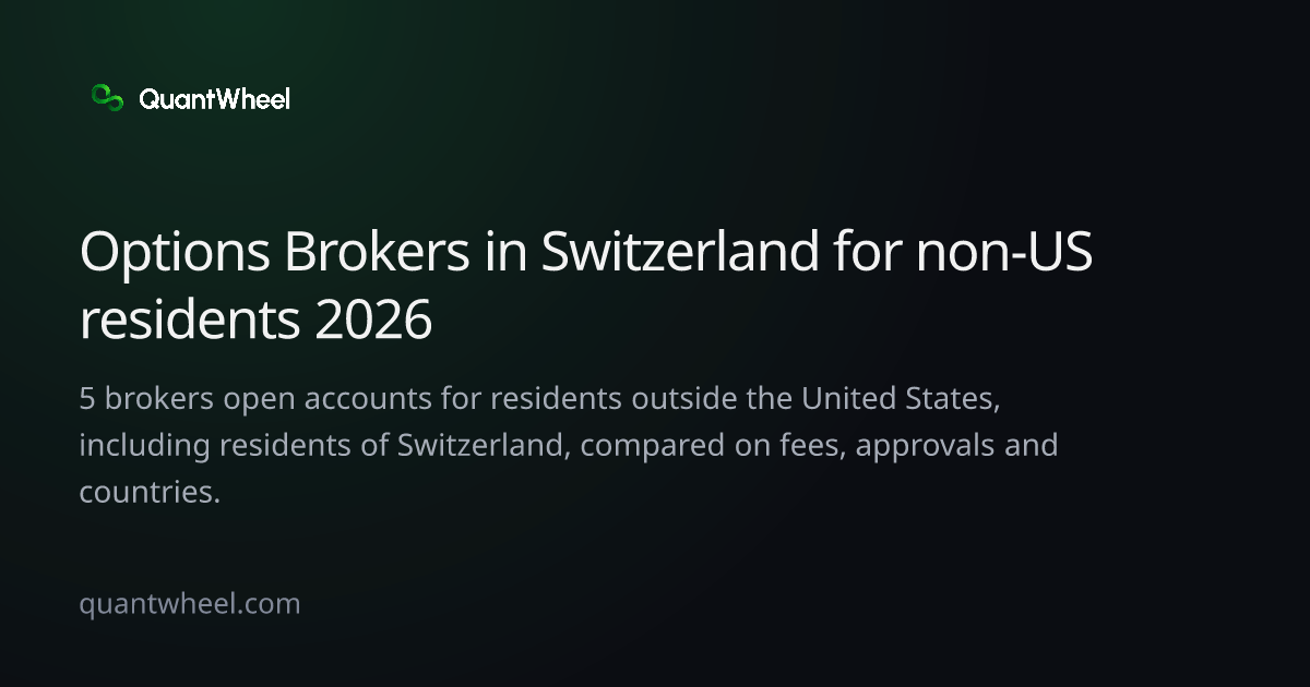 The share card of Options brokers in Switzerland for non-US residents