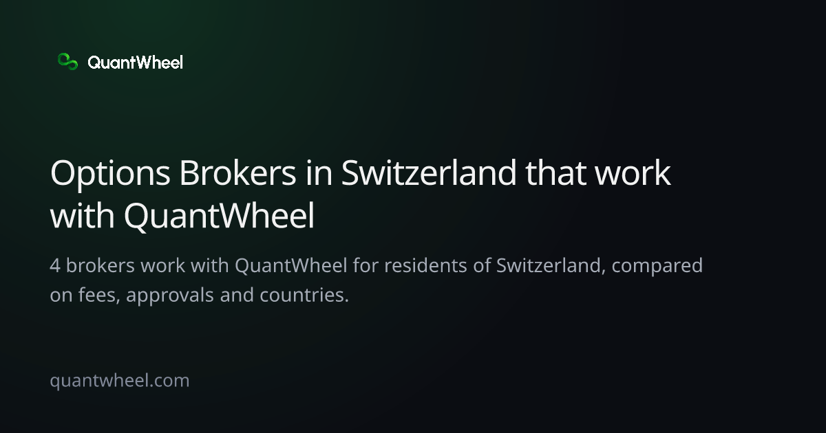 The share card of Options brokers in Switzerland that work with QuantWheel
