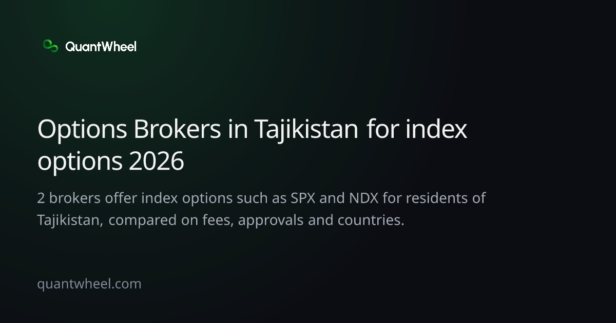 The share card of Options brokers in Tajikistan for index options