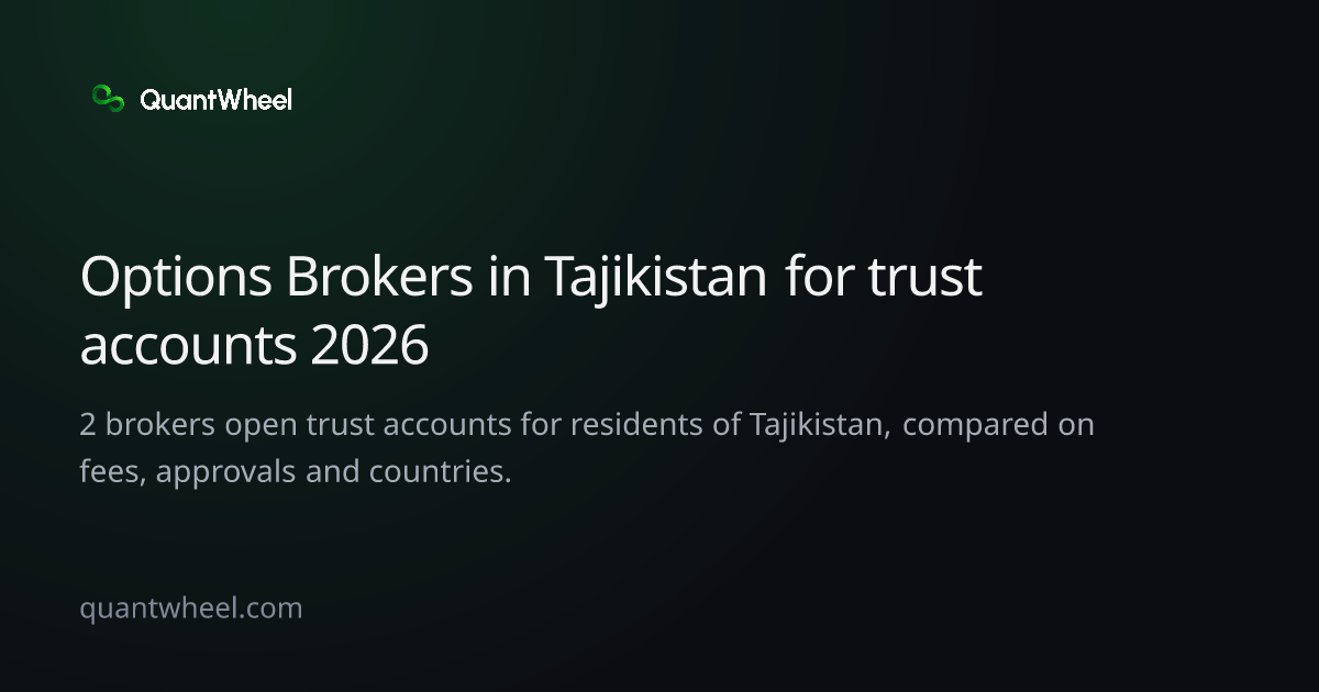 The share card of Options brokers in Tajikistan for trust accounts