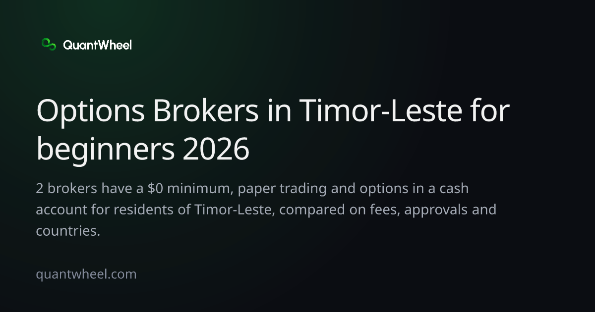 The share card of Options brokers in Timor-Leste for beginners