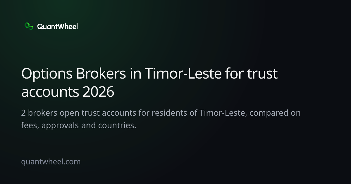 The share card of Options brokers in Timor-Leste for trust accounts