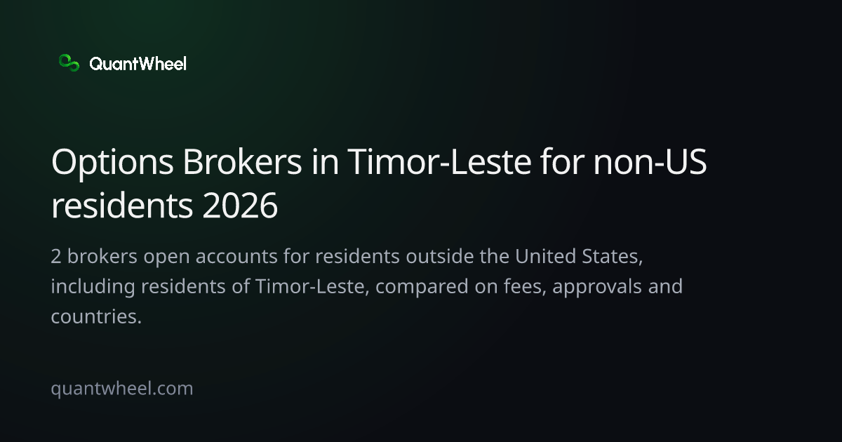 The share card of Options brokers in Timor-Leste for non-US residents