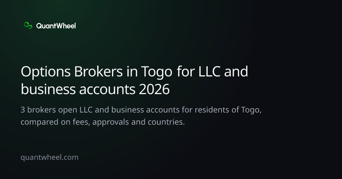 The share card of Options brokers in Togo for LLC and business accounts