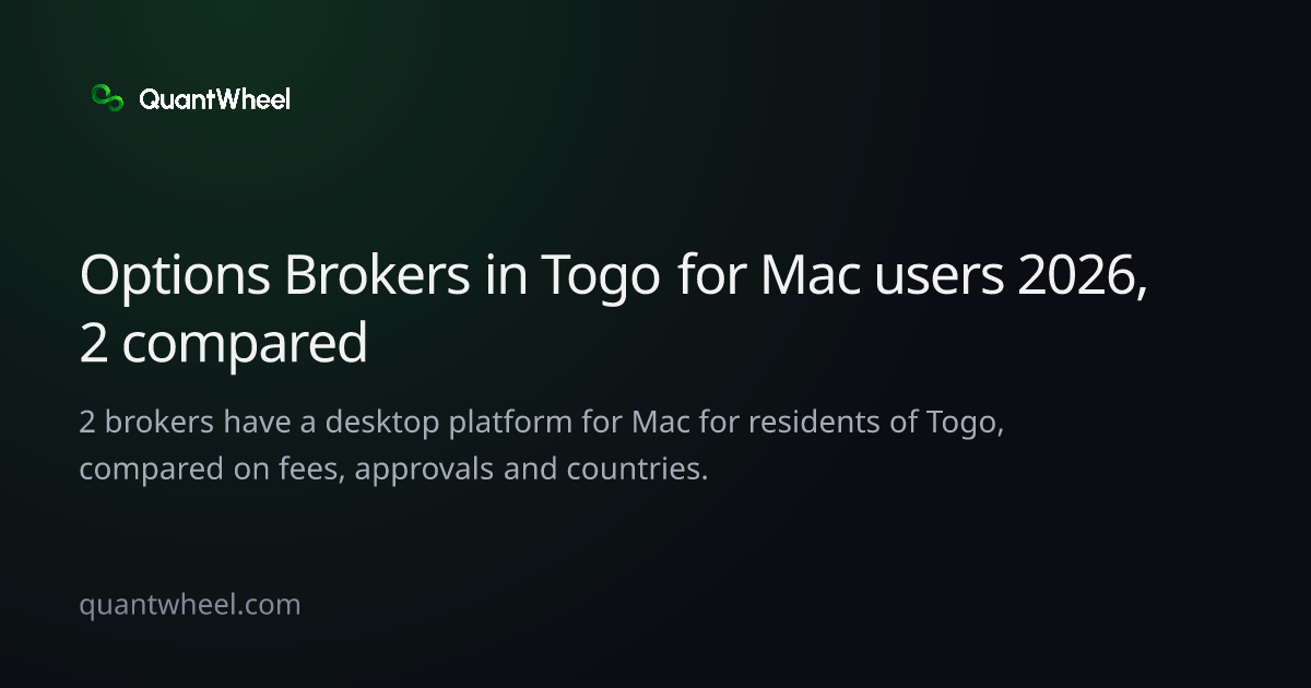 The share card of Options brokers in Togo for Mac users