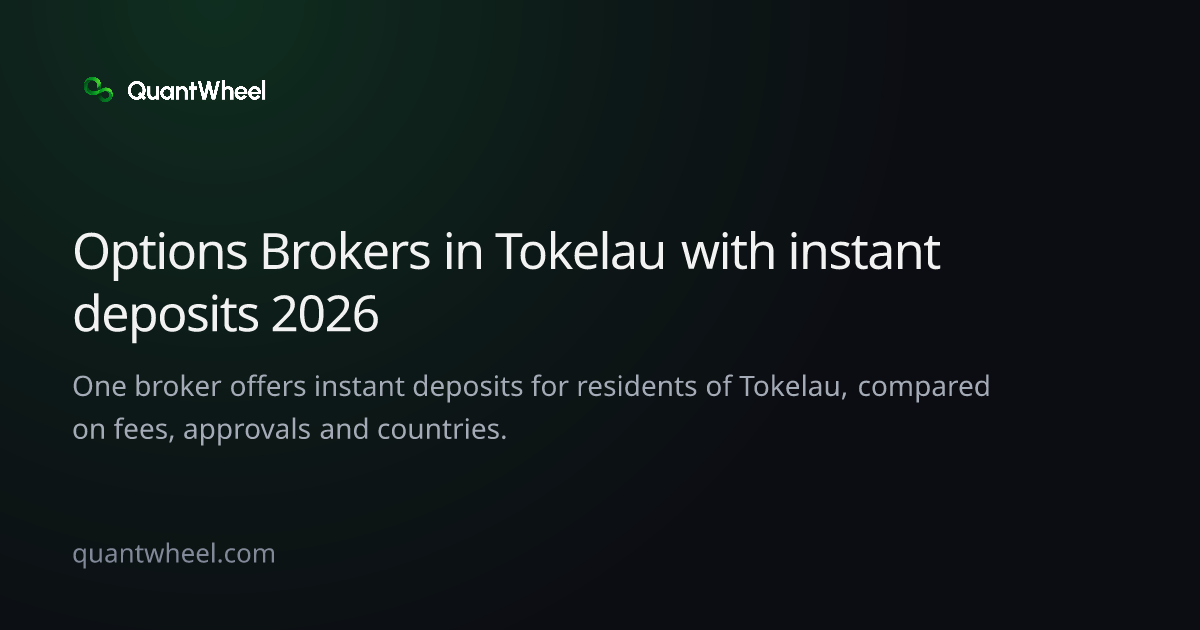 The share card of Options brokers in Tokelau with instant deposits