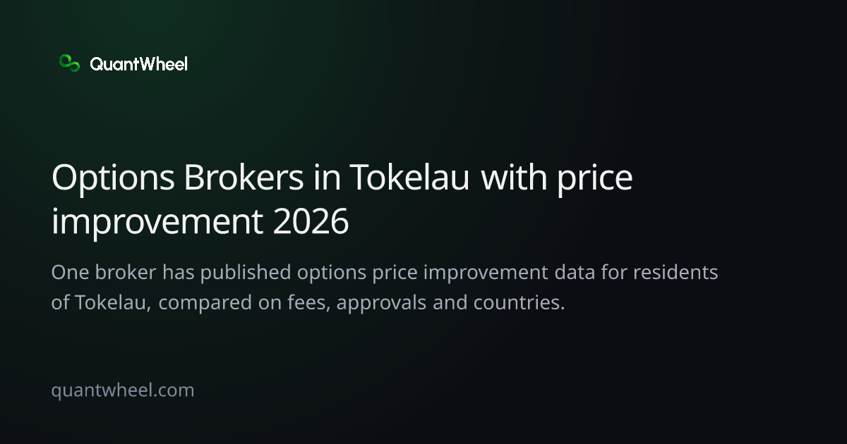 The share card of Options brokers in Tokelau with price improvement