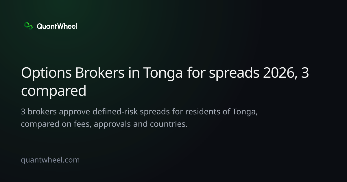 The share card of Options brokers in Tonga for spreads