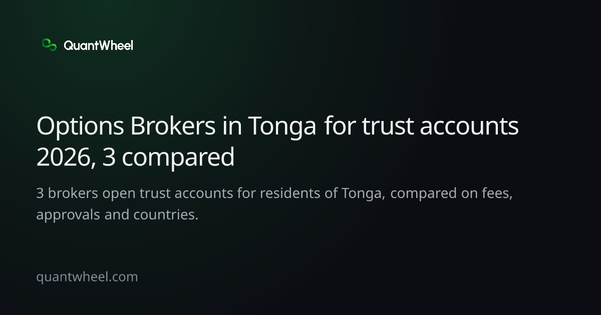 The share card of Options brokers in Tonga for trust accounts