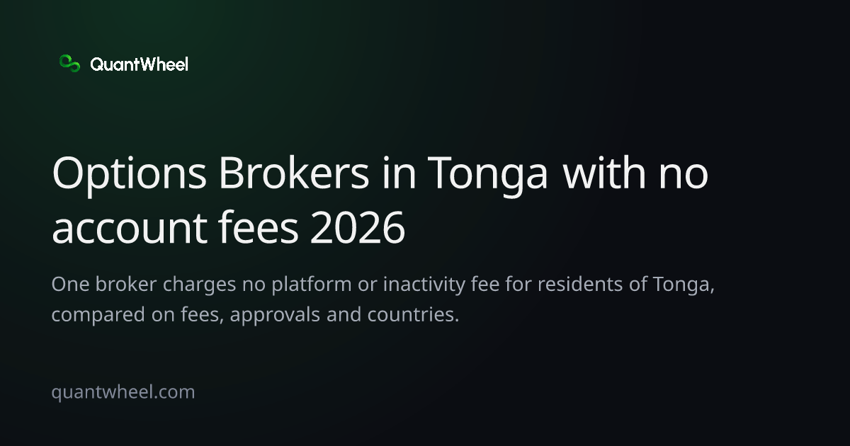 The share card of Options brokers in Tonga with no account fees