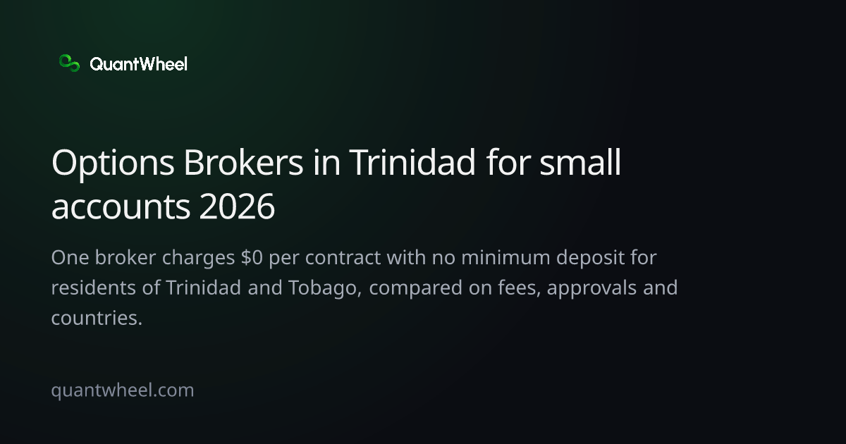 The share card of Options brokers in Trinidad and Tobago for small accounts