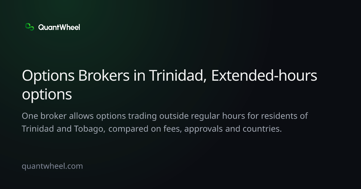 The share card of Options brokers in Trinidad and Tobago with extended-hours options trading