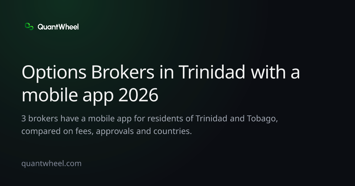The share card of Options brokers in Trinidad and Tobago with a mobile app