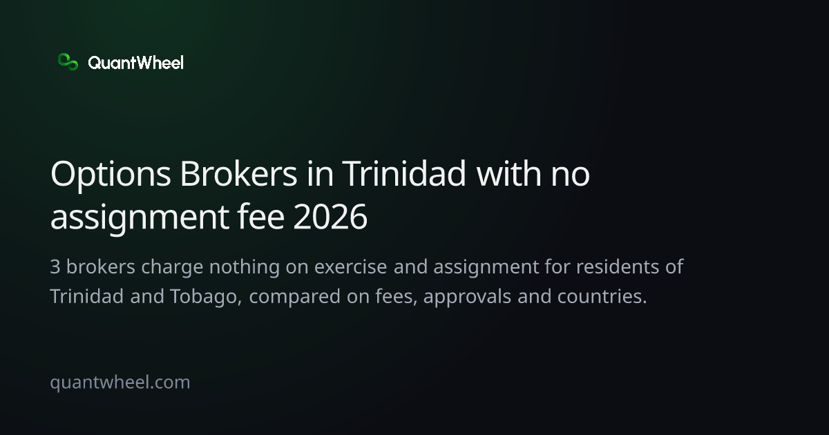 The share card of Options brokers in Trinidad and Tobago with no assignment fee
