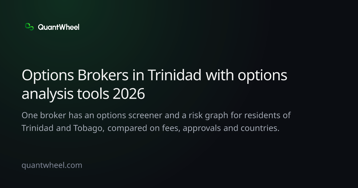 The share card of Options brokers in Trinidad and Tobago with options analysis tools