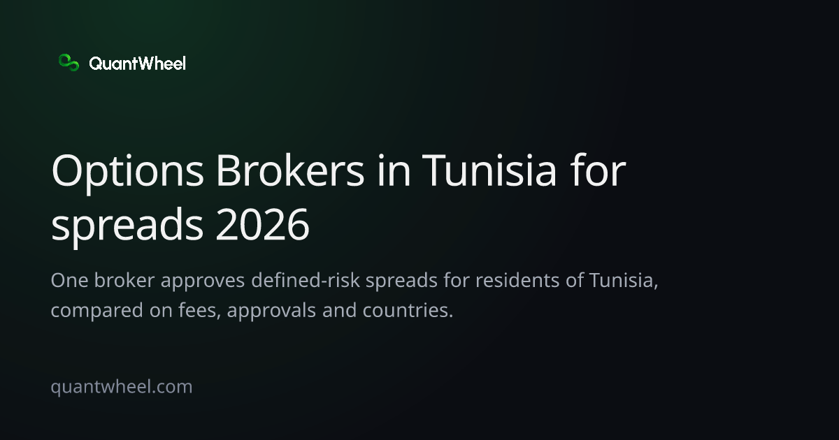 The share card of Options brokers in Tunisia for spreads