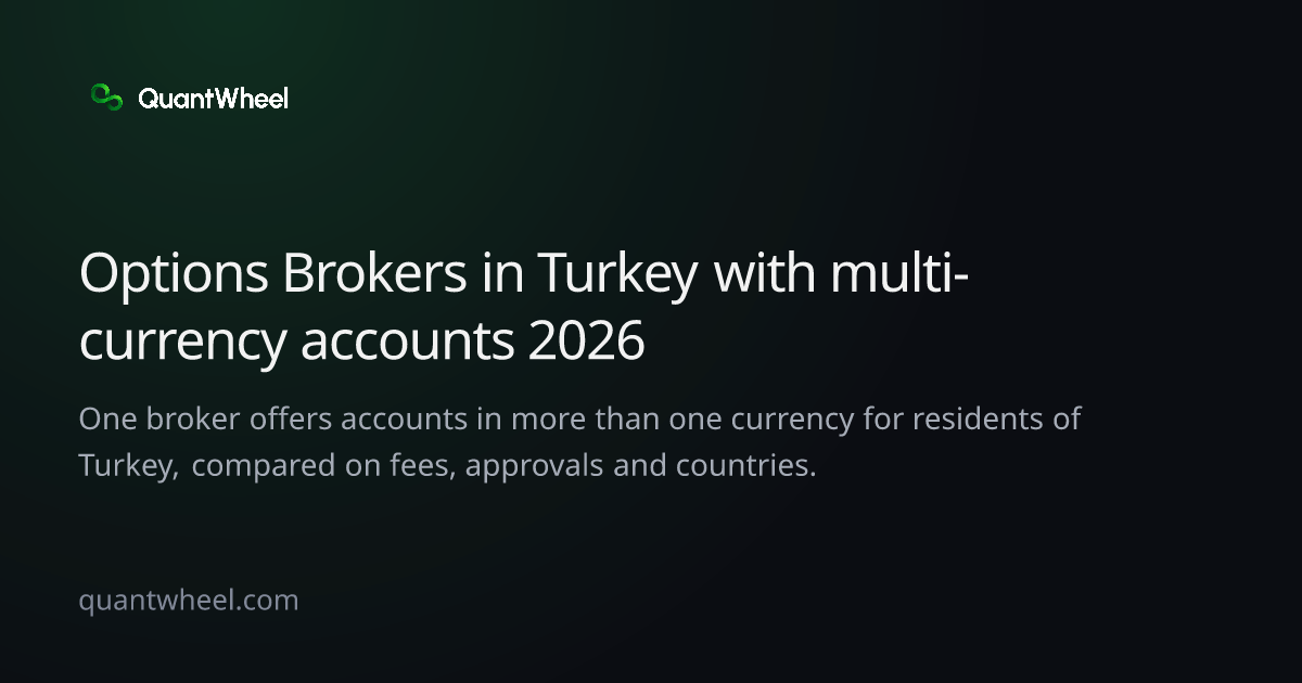 The share card of Options brokers in Turkey with multi-currency accounts