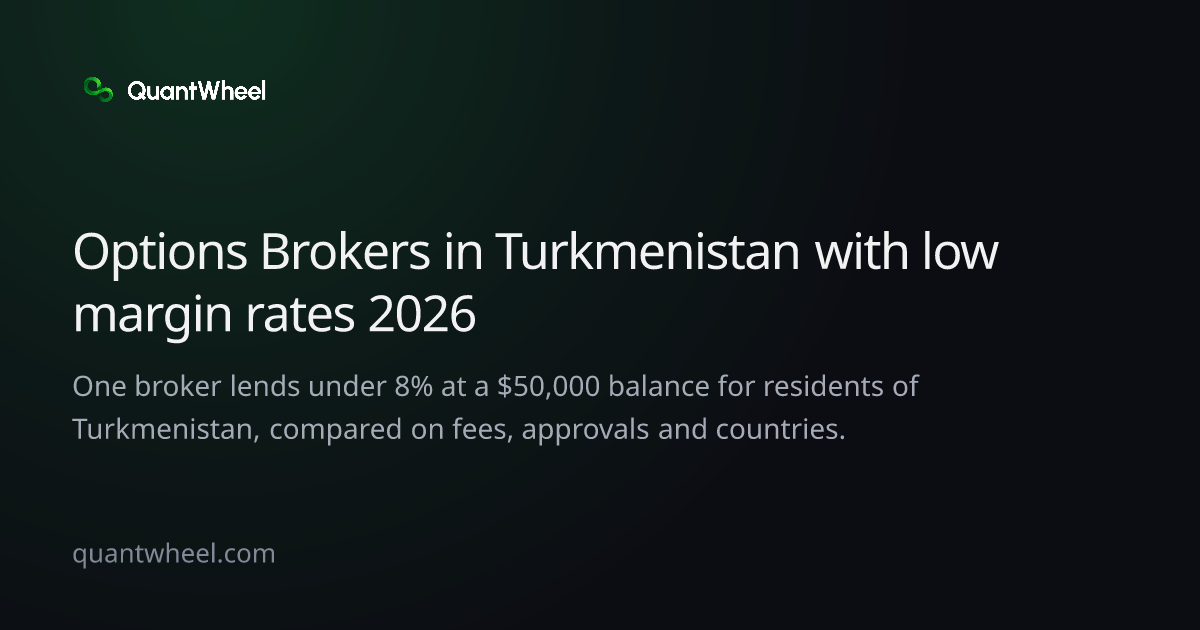 The share card of Options brokers in Turkmenistan with low margin rates