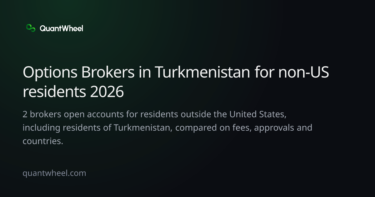 The share card of Options brokers in Turkmenistan for non-US residents