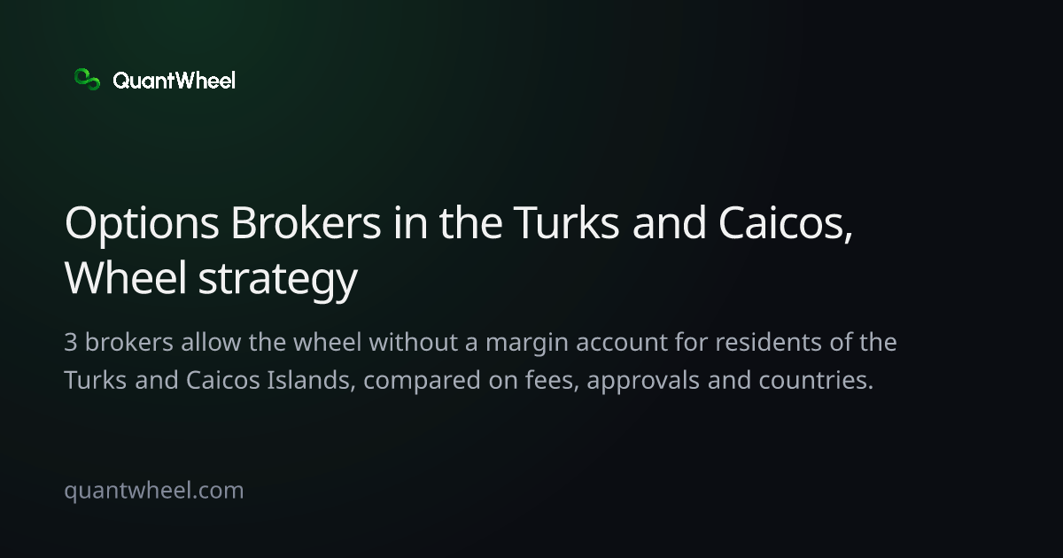 The share card of Options brokers in the Turks and Caicos Islands for the wheel strategy
