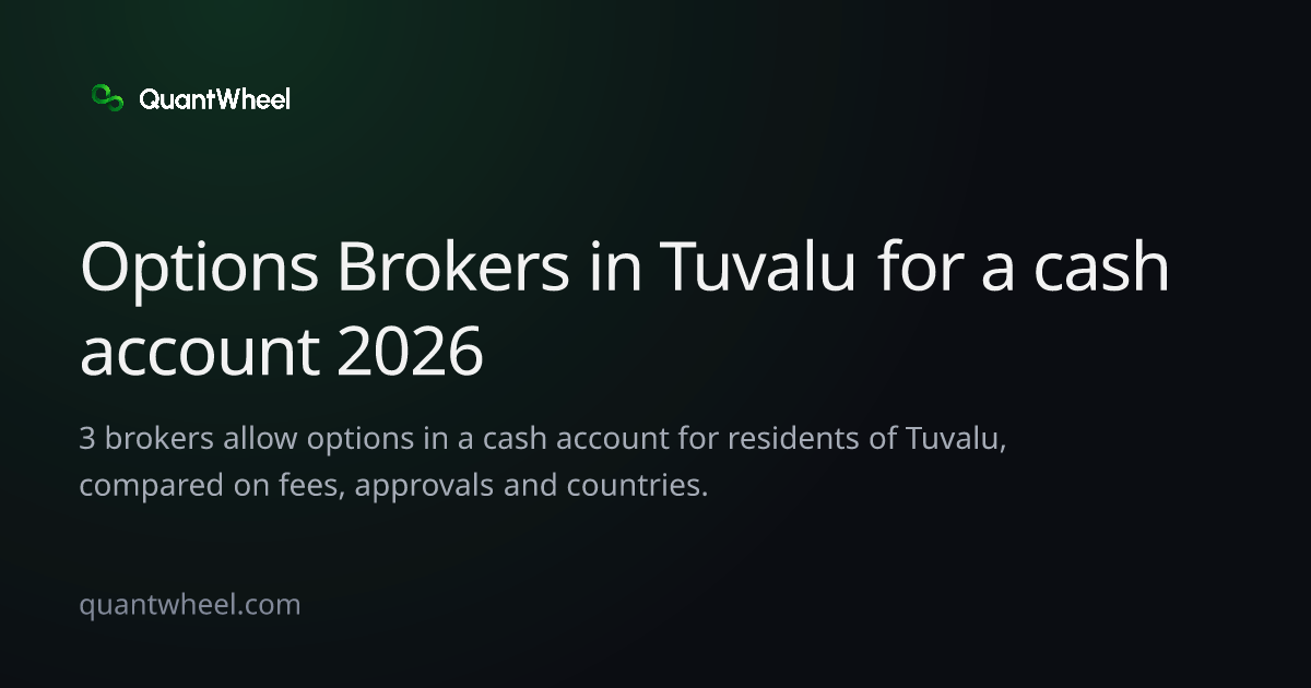 The share card of Options brokers in Tuvalu for a cash account