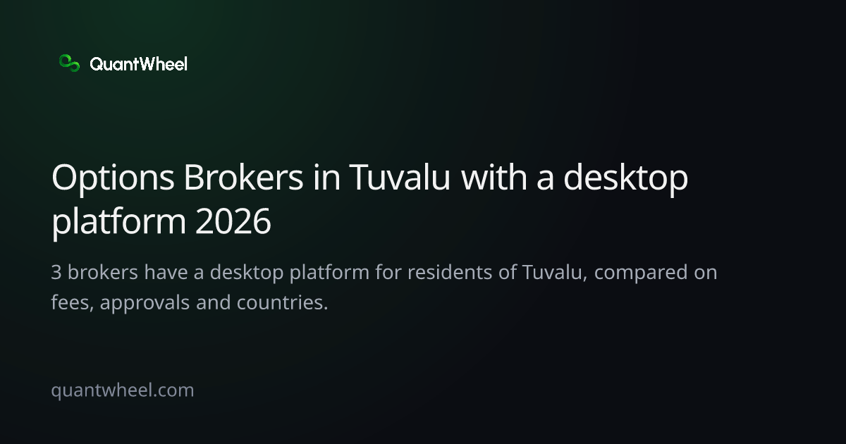 The share card of Options brokers in Tuvalu with a desktop platform