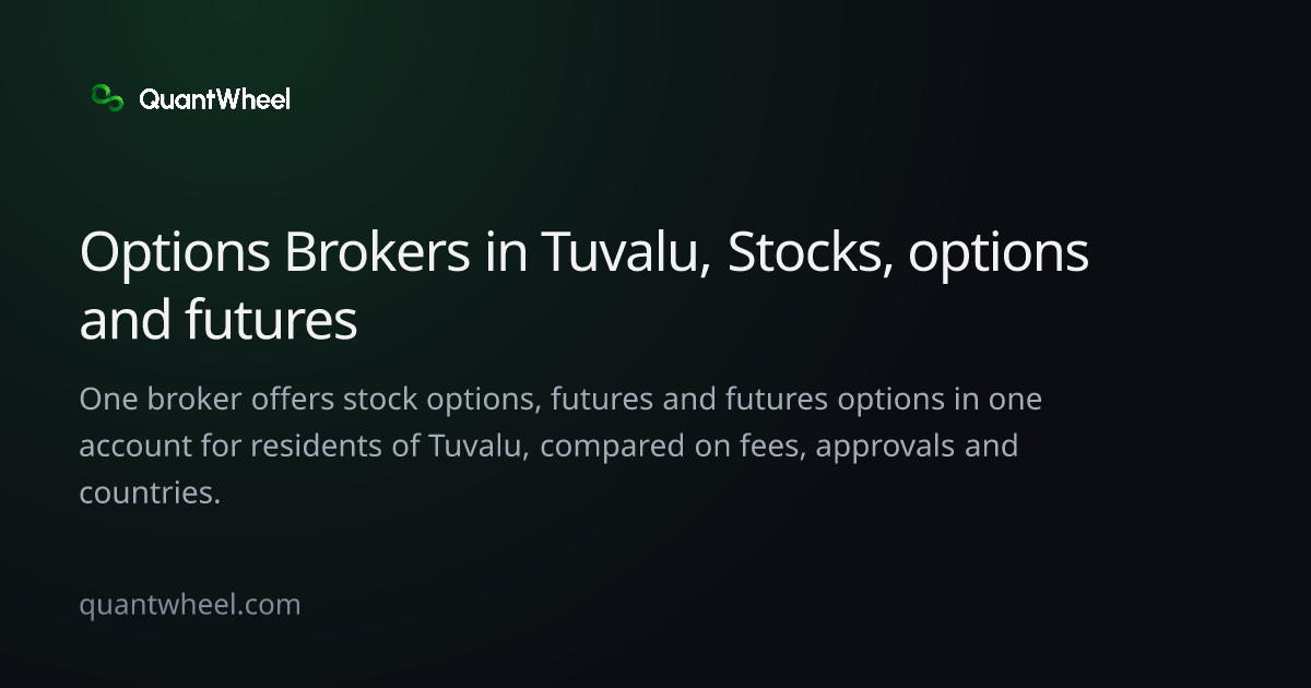 The share card of Options brokers in Tuvalu with options and futures in one account