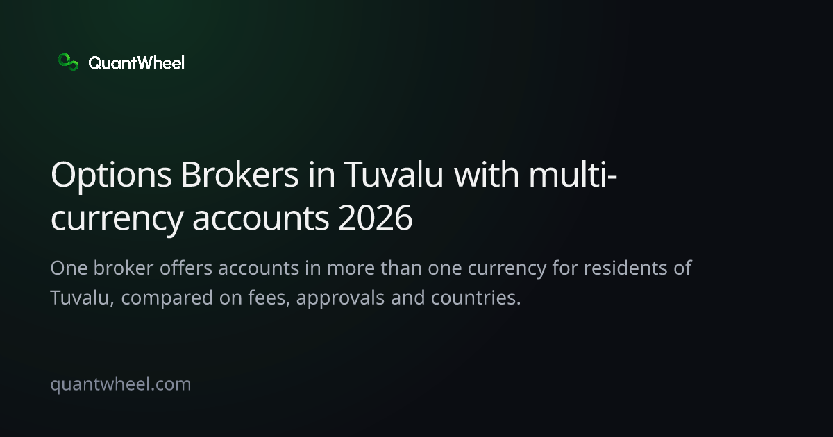 The share card of Options brokers in Tuvalu with multi-currency accounts